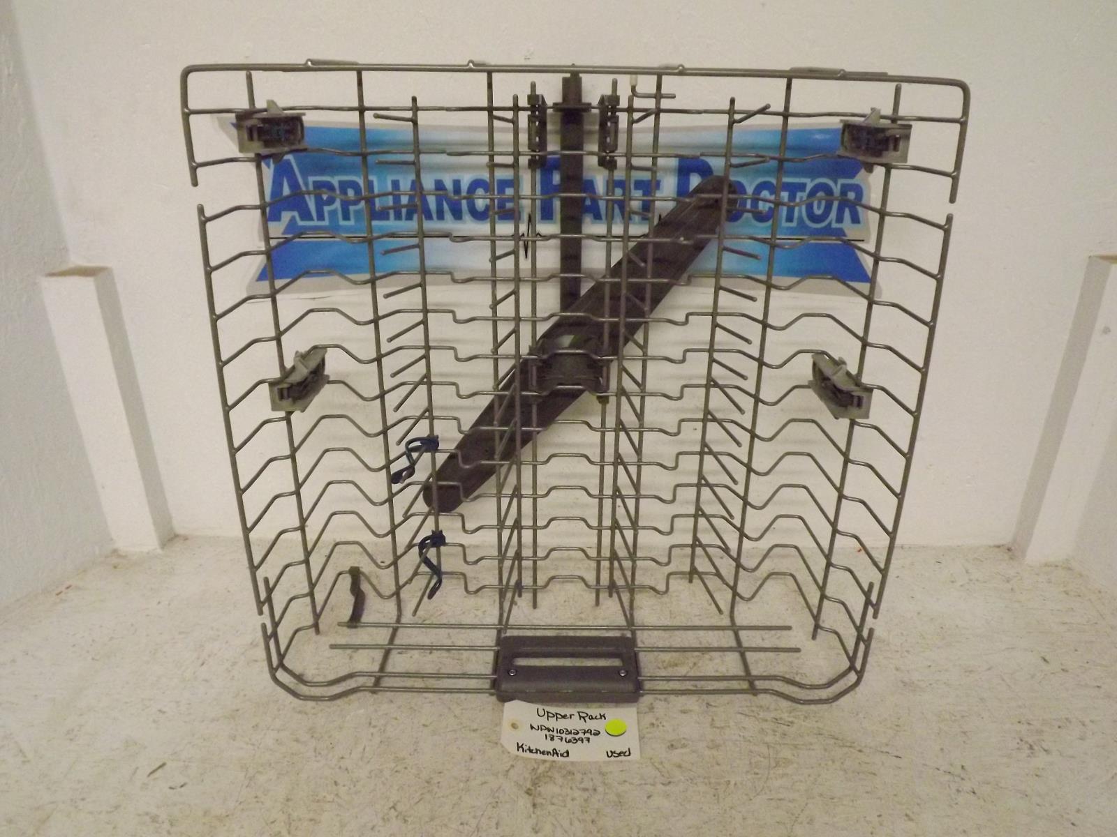 KitchenAid Dishwasher WPW10312792 1876397 Upper Rack Used KitchenAid Dishwasher WPW10312792 1876397 Upper Rack Used